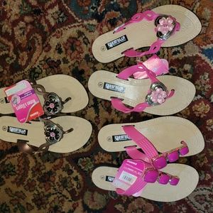 Lot of new sandals